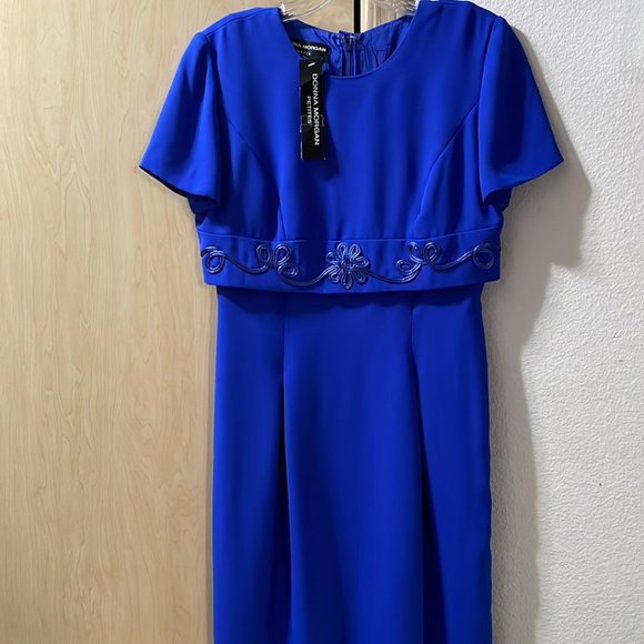 Donna Morgan Dresses & Skirts - Women Petite Size 4 New Beautiful Career Evening Cocktail Dress NEW WITH TAGS